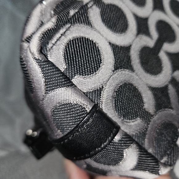 Black and Silver Authentic Coach handbag - Picture 6 of 7
